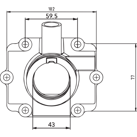 KIMPEX Carburetor Mounting Flange Polaris