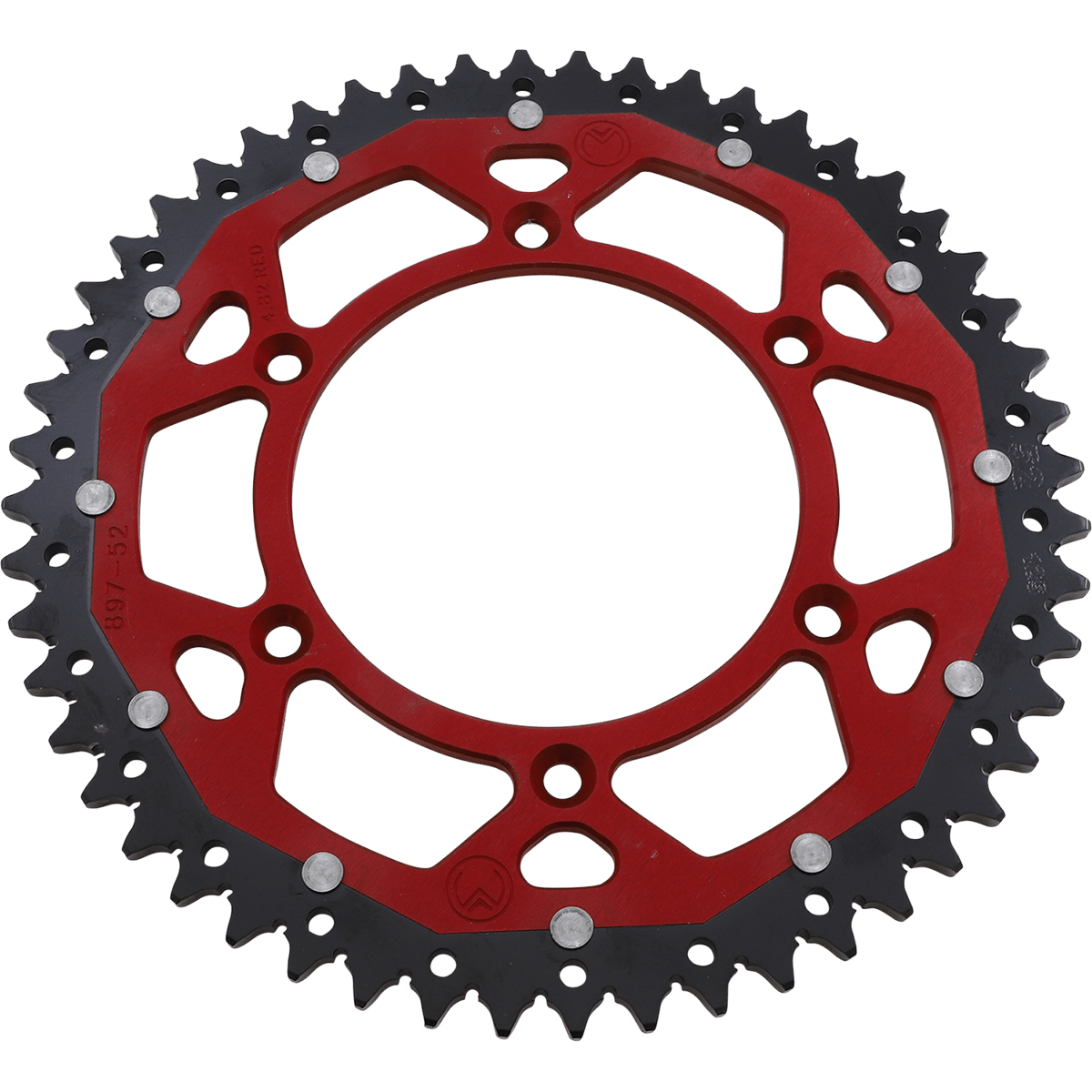 MOOSE RACING Dual Sprocket Red 52 Tooth