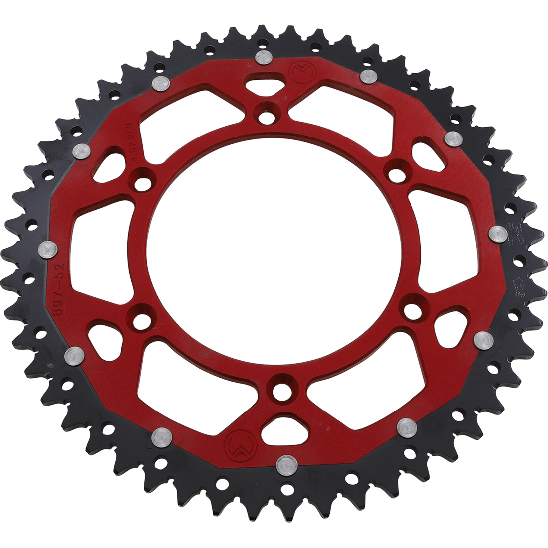 MOOSE RACING Dual Sprocket Red 52 Tooth