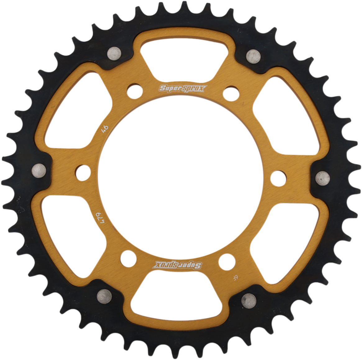 SUPERSPROX Stealth Rear Sprocket 46 Tooth Gold Kawasaki RST47946GLD