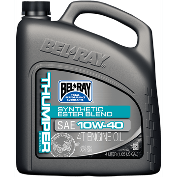 BEL-RAY Thumper Synthetic Blend 4T Oil 10W-40 4L 99520B4LW