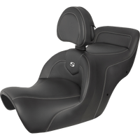 SADDLEMEN Roadsofa™ Seat Carbon Fiber Includes Backrest Black H8807185BR