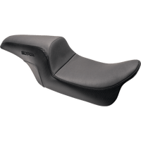 SLYFOX Slyfox Seat Black Logo Smooth Vinyl Carbon Fiber Dyna '06-'17 SlyFox4682A