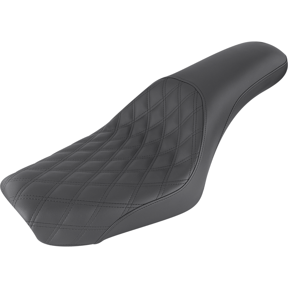 SADDLEMEN Profiler Seat Front Lattice/Rear Smooth Black FXDWG '04-'05 80405149