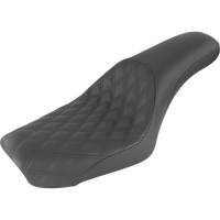 SADDLEMEN Profiler Seat Front Lattice/Rear Smooth Black FXDWG '04-'05 80405149