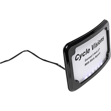 CYCLE VISIONS License Plate Frame Black CV4641B