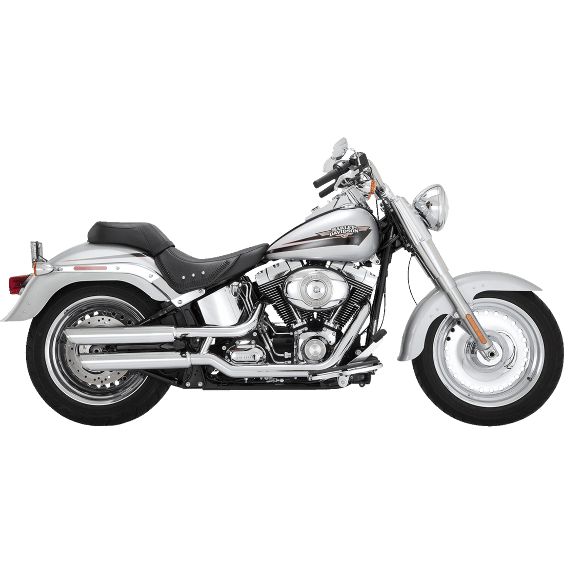 VANCE & HINES 3" Twin Slash Slip-On Muffler Chrome 16343