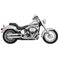 VANCE & HINES 3" Twin Slash Slip-On Muffler Chrome 16343