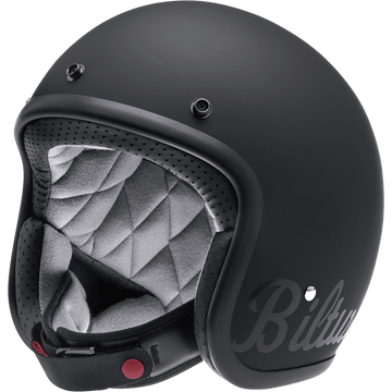 BILTWELL Bonanza Helmet Flat Black Factory XS 1001638201