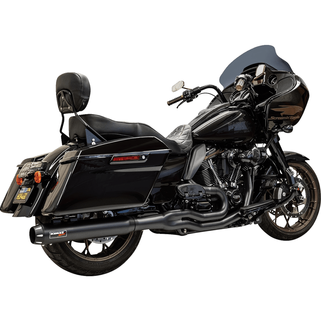 BASSANI XHAUST 2-into-1 Exhaust System 49-State Black 1F58RBE