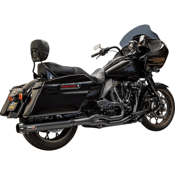 BASSANI XHAUST 2-into-1 Exhaust System 49-State Black 1F58RBE