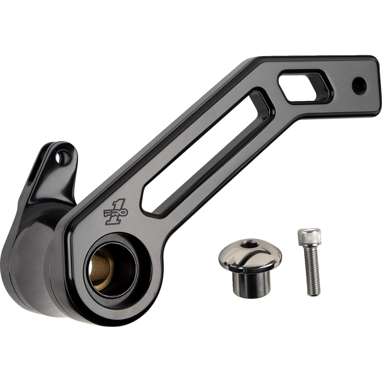 PRO-ONE PERF.MFG. Touring T-Rex Shorty Brake Arm Black '08-'13 FL 500772B