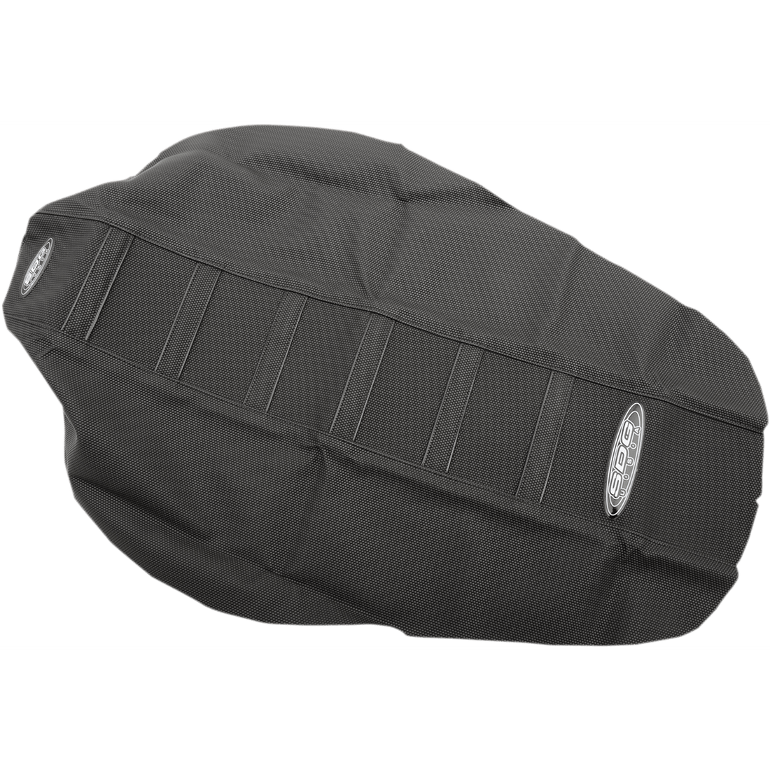 SDG 6-Ribbed Seat Cover Black Ribs/Black Top/Black Sides