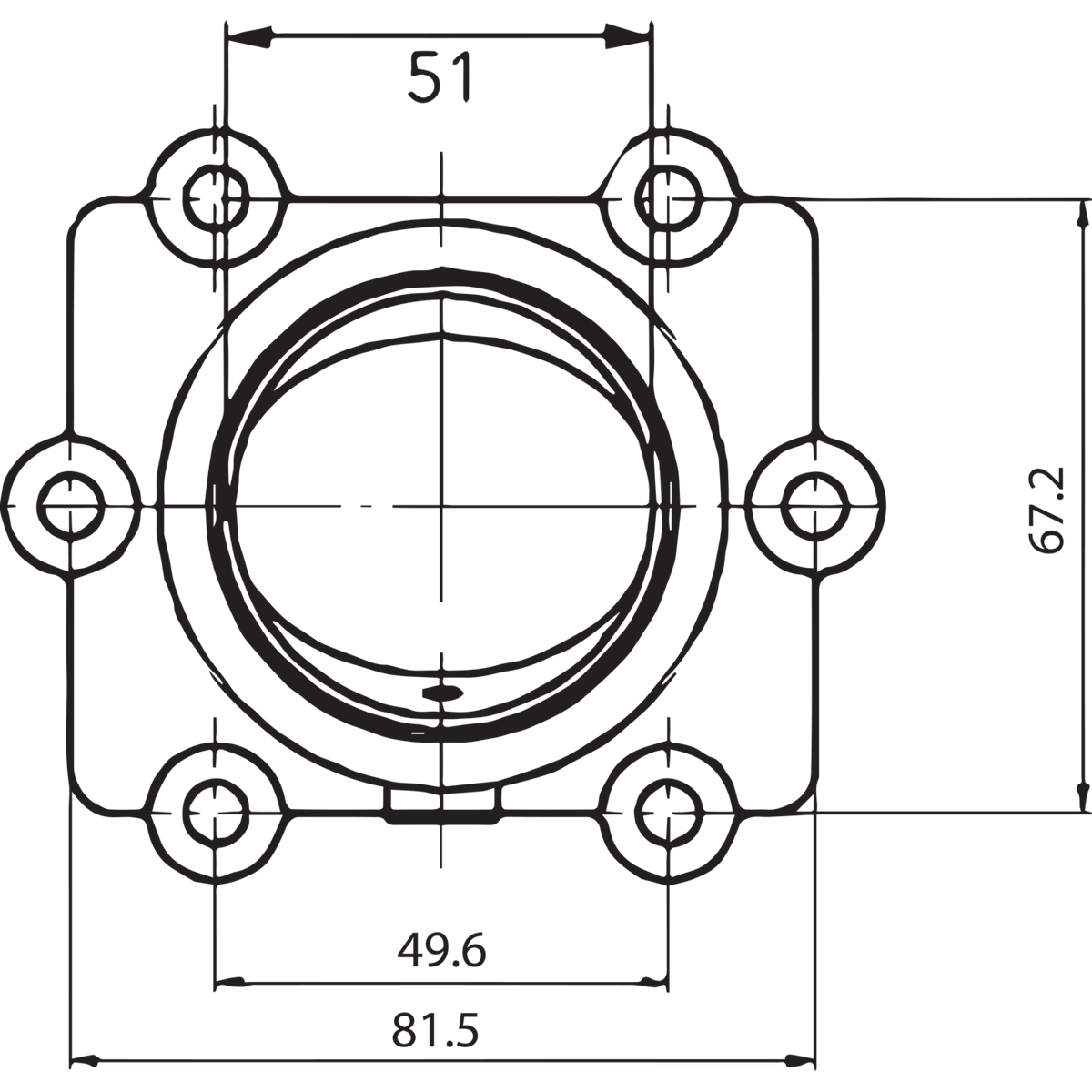 KIMPEX Carburetor Mounting Flange Arctic Cat