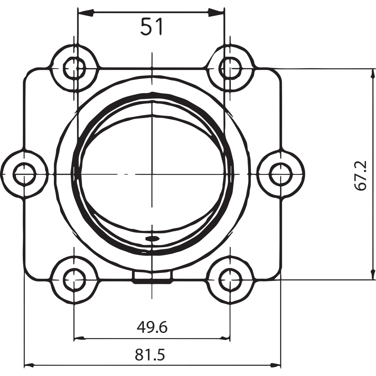 KIMPEX Carburetor Mounting Flange Arctic Cat