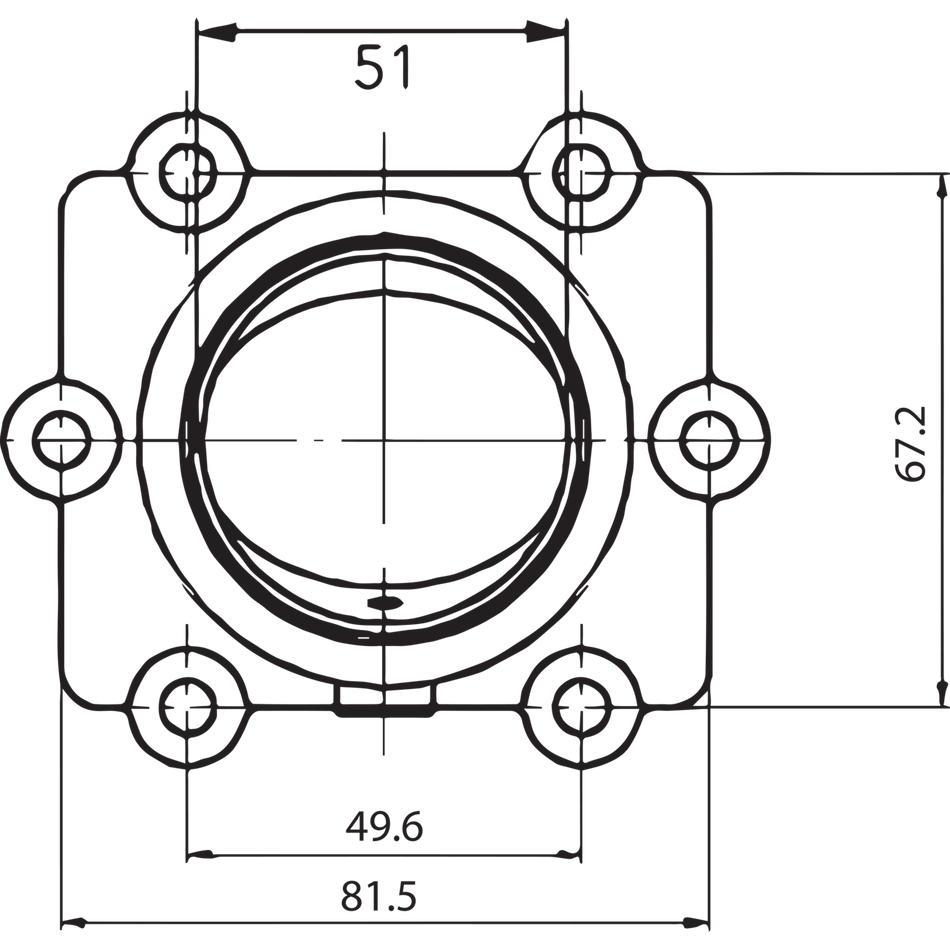 KIMPEX Carburetor Mounting Flange Arctic Cat