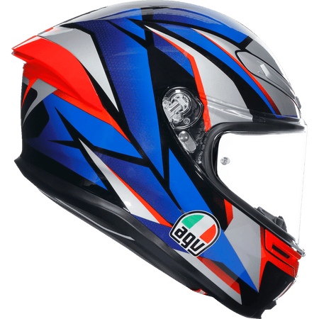 AGV K6 S Helmet Slashcut Black/Blue/Red Large 2118395002015L