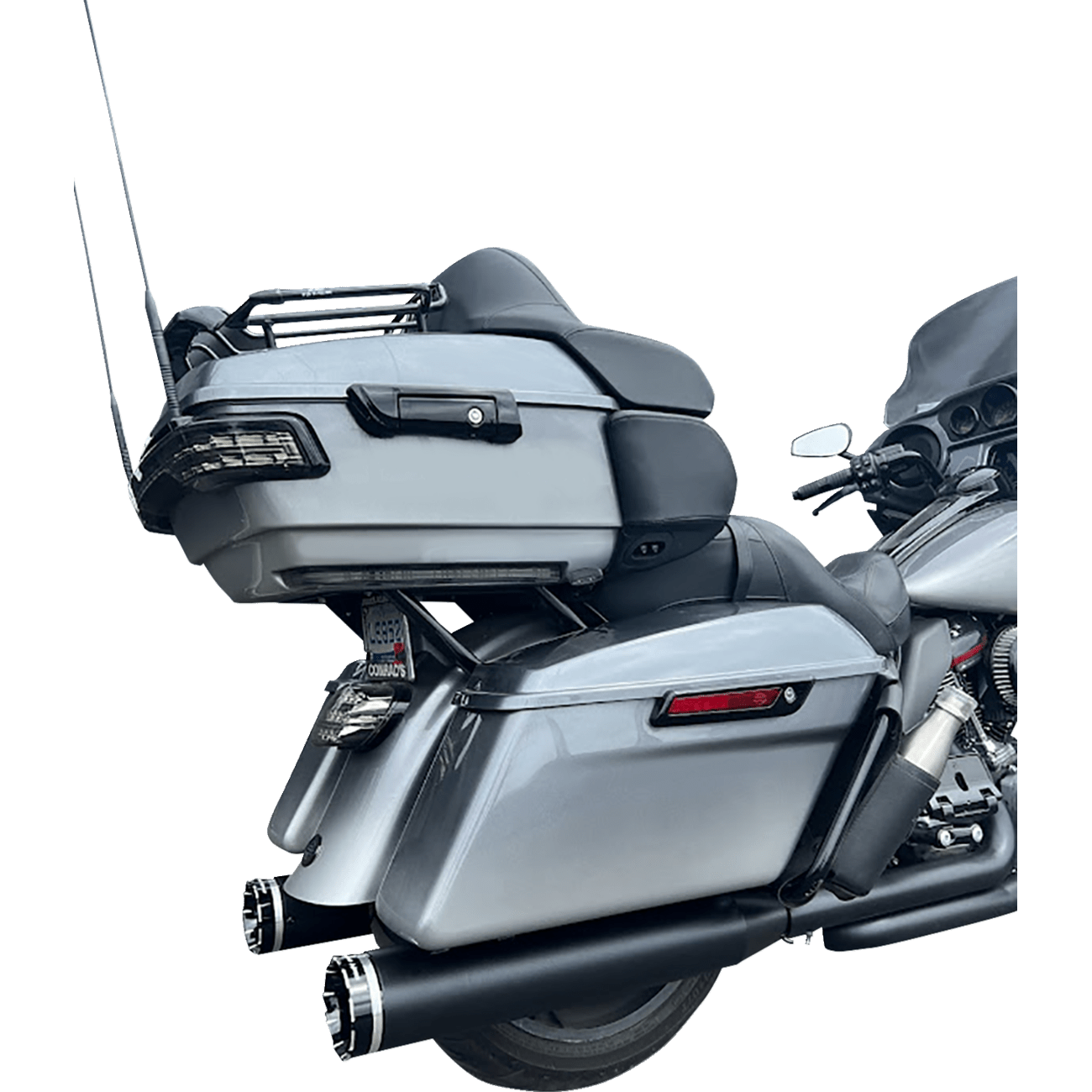 KHROME WERKS 4.5" Mufflers for Touring Black with Tracer 202835