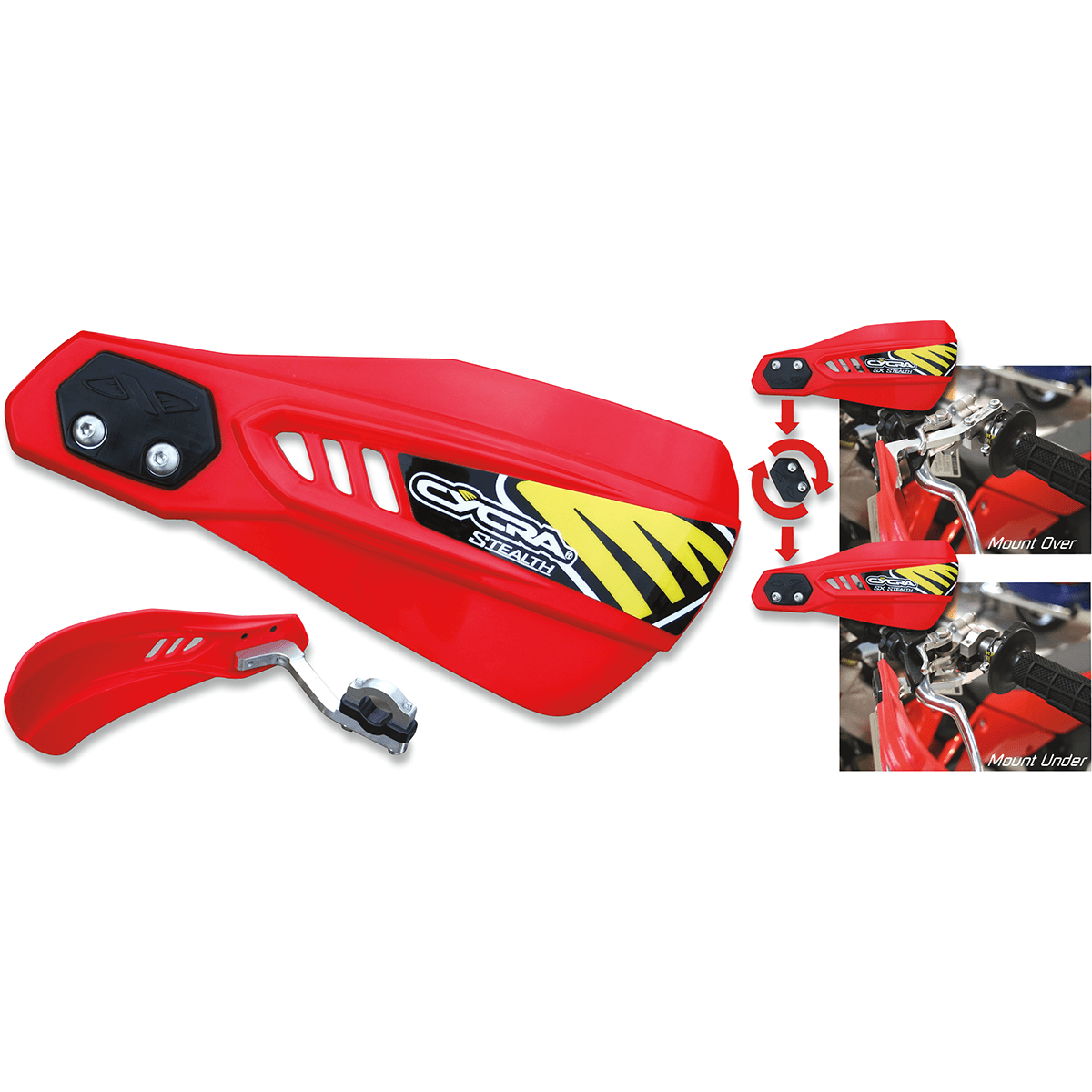 CYCRA Handguards Stealth Red