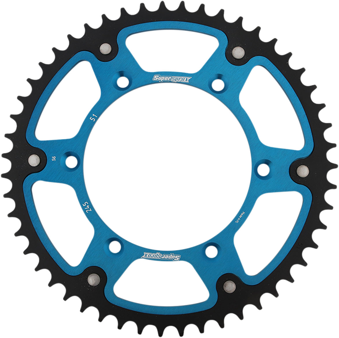 SUPERSPROX Stealth Rear Sprocket 51 Tooth Blue Yamaha RST24551BLU