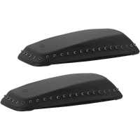 MUSTANG Saddlebag Lid Covers Black Stud '14-'19 FL 77624