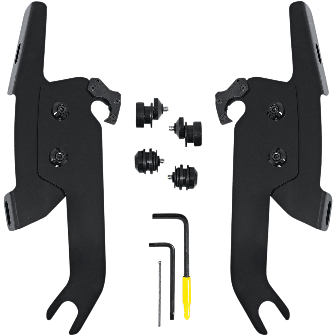 MEMPHIS SHADES Fats/Slim Windshield Trigger Lock Complete Mount Kit Black FLSL MEB2051