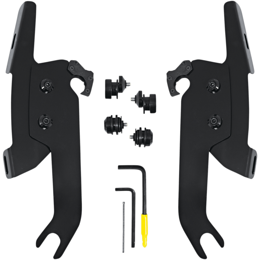 MEMPHIS SHADES Fats/Slim Windshield Trigger Lock Complete Mount Kit Black FLSL MEB2051