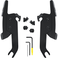 MEMPHIS SHADES Fats/Slim Windshield Trigger Lock Complete Mount Kit Black FLSL MEB2051