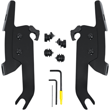 MEMPHIS SHADES Fats/Slim Windshield Trigger Lock Complete Mount Kit Black FLSL MEB2051