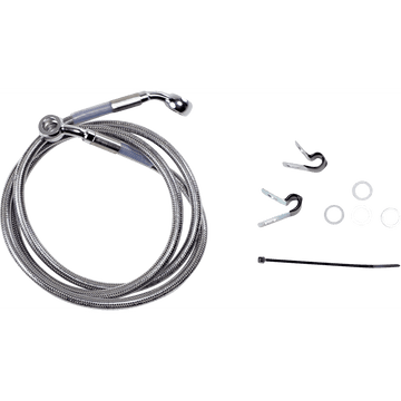 DRAG SPECIALTIES Brake Line Front +6" Stainless Steel XL