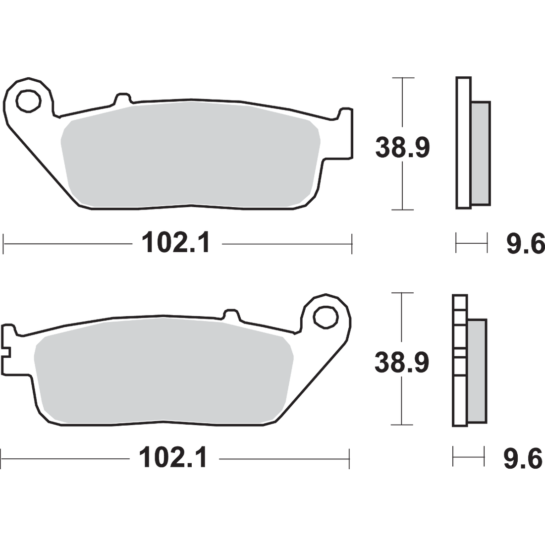 SBS HS Brake Pads Honda 700HS