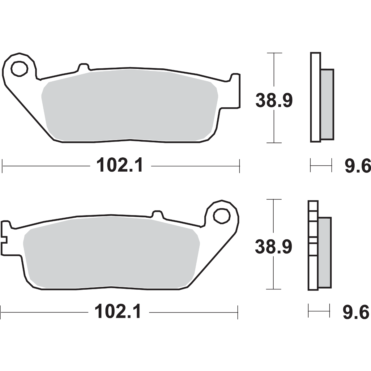 SBS HS Brake Pads Honda 700HS