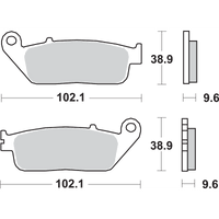 SBS HS Brake Pads Honda 700HS