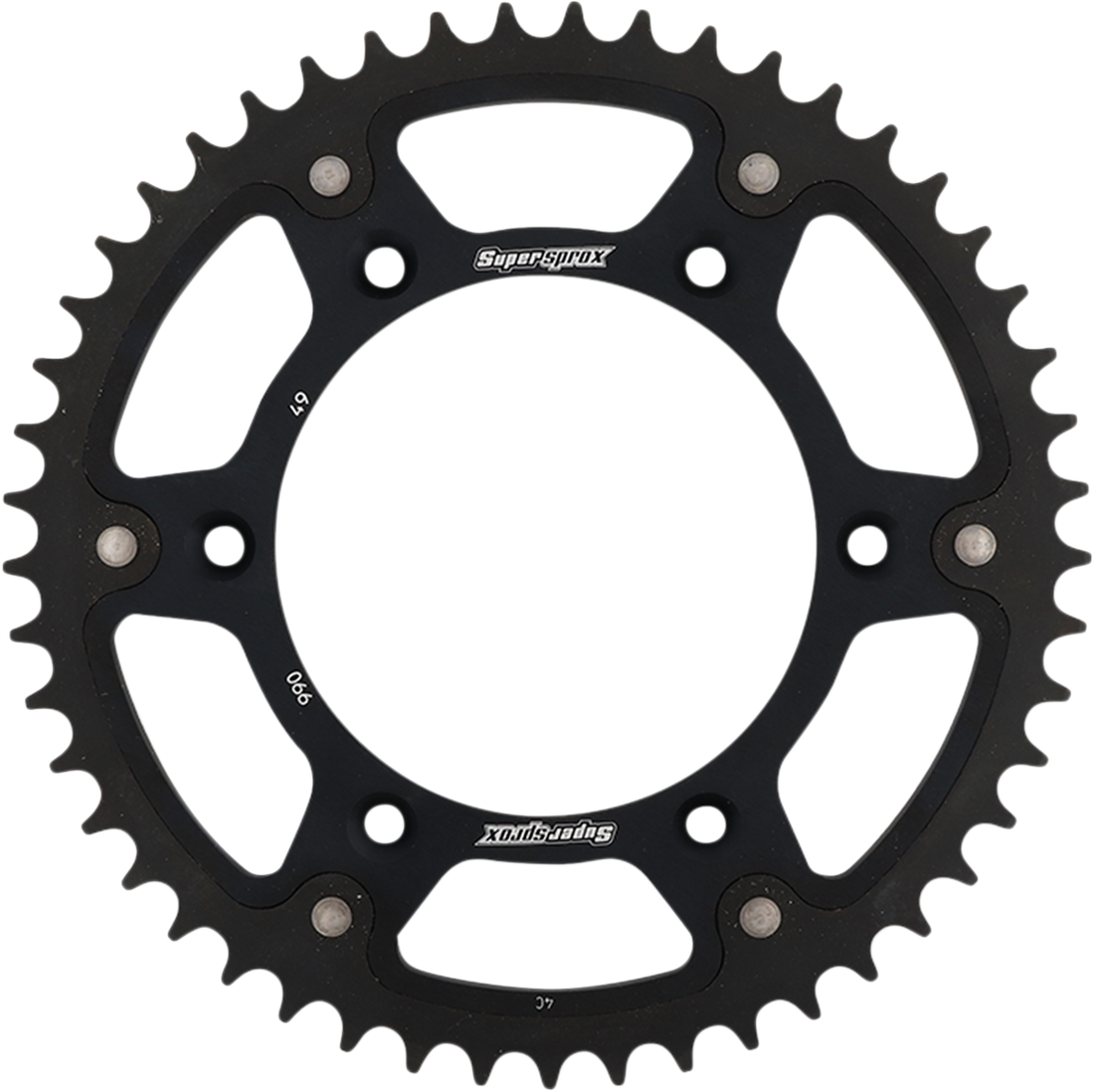 SUPERSPROX Stealth Rear Sprocket 49 Tooth Black Husaberg/Husqvarna/KTM RST99049BLK