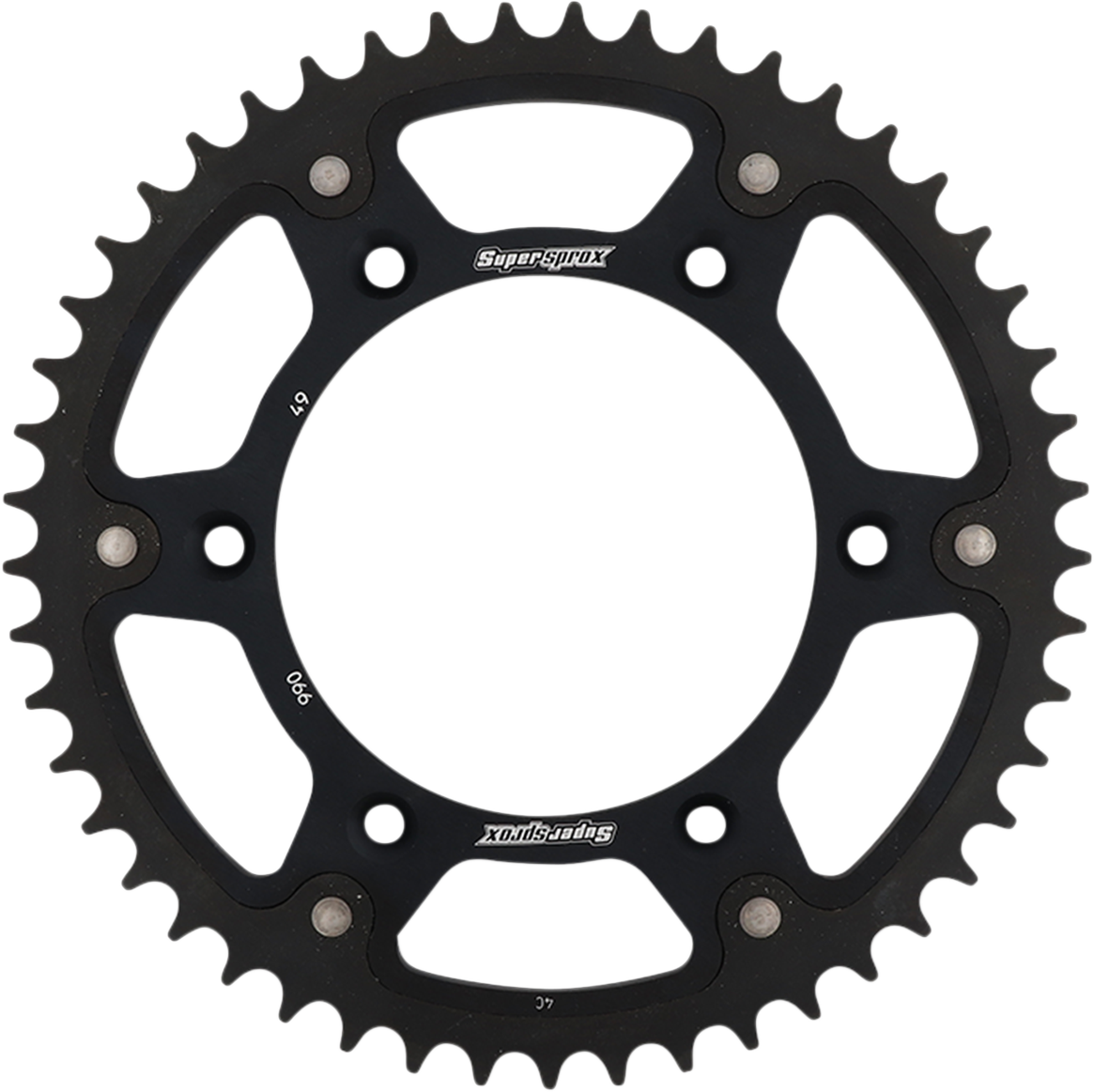 SUPERSPROX Stealth Rear Sprocket 49 Tooth Black Husaberg/Husqvarna/KTM RST99049BLK