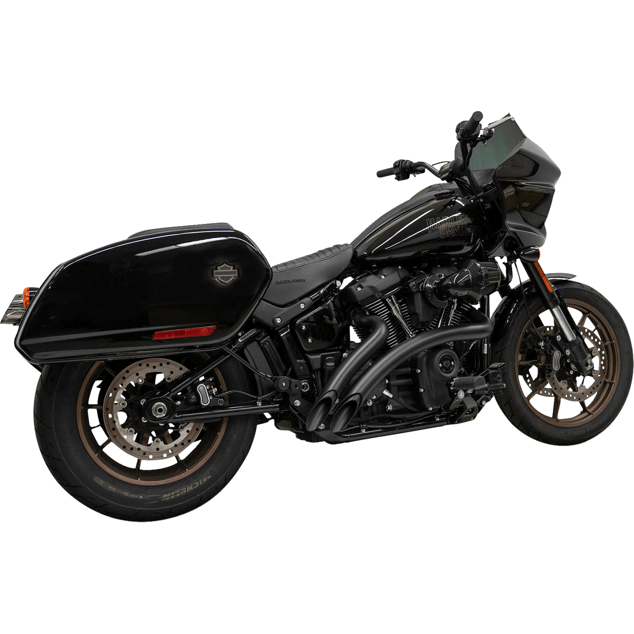 BASSANI XHAUST Radial Sweeper Exhaust Black 1S21FB