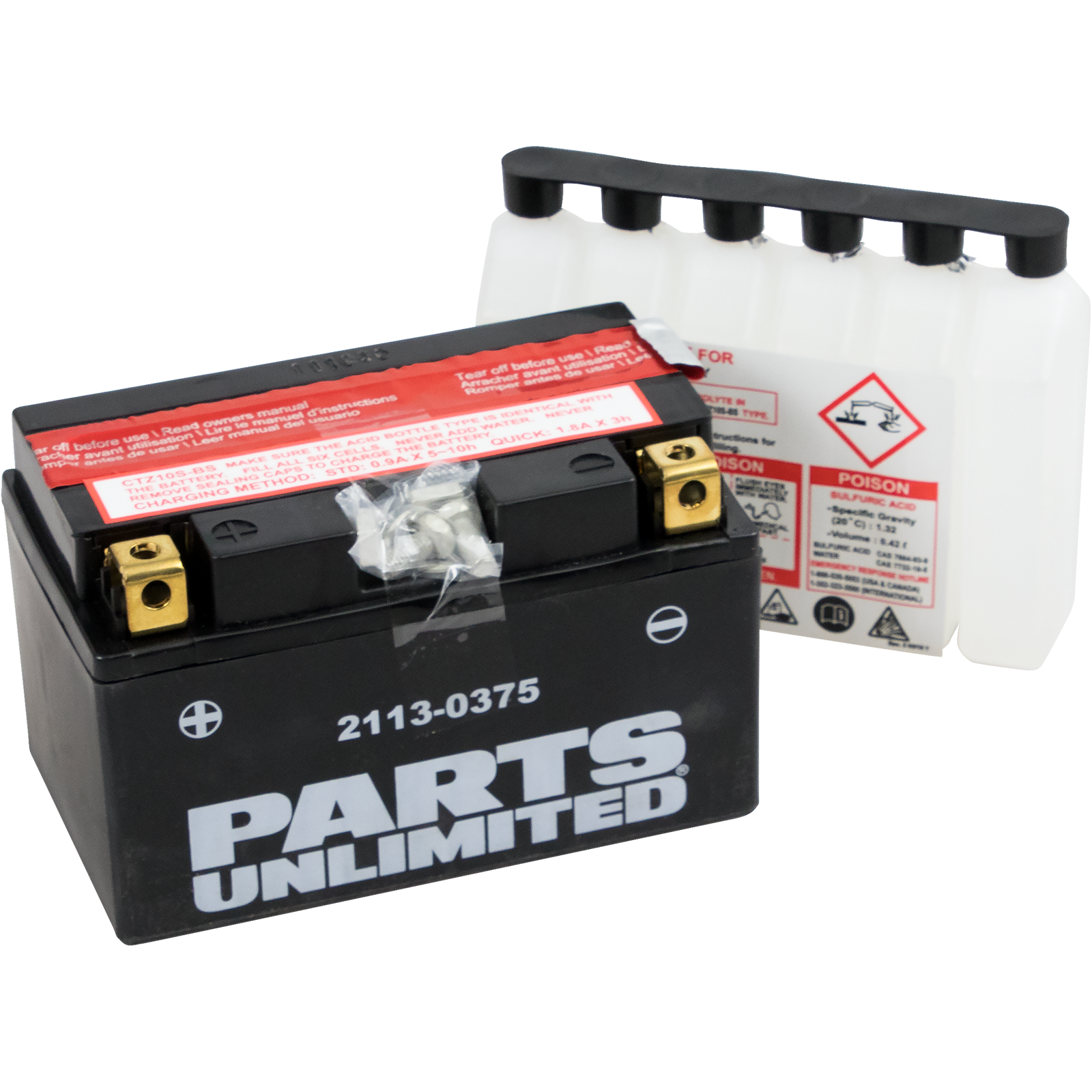 PARTS UNLIMITED AGM Battery YTZ10S-BS