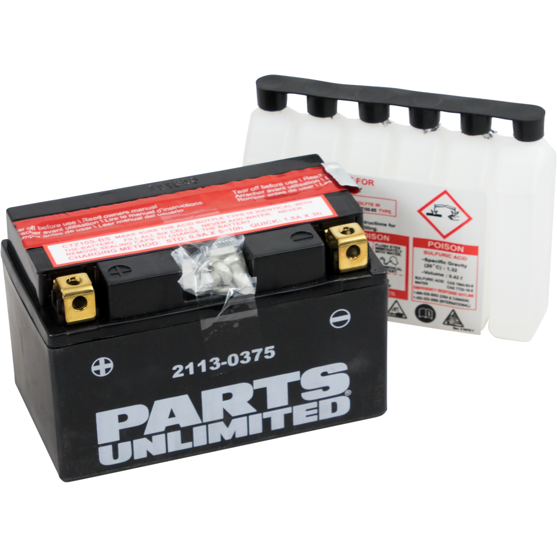 PARTS UNLIMITED AGM Battery YTZ10S-BS