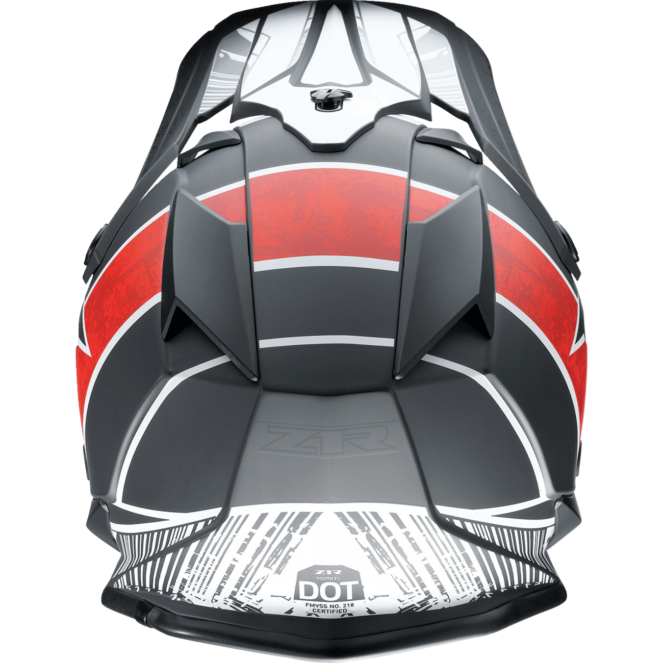 Z1R Youth F.I. Helmet Fractal MIPS® Matte Black/Red Small