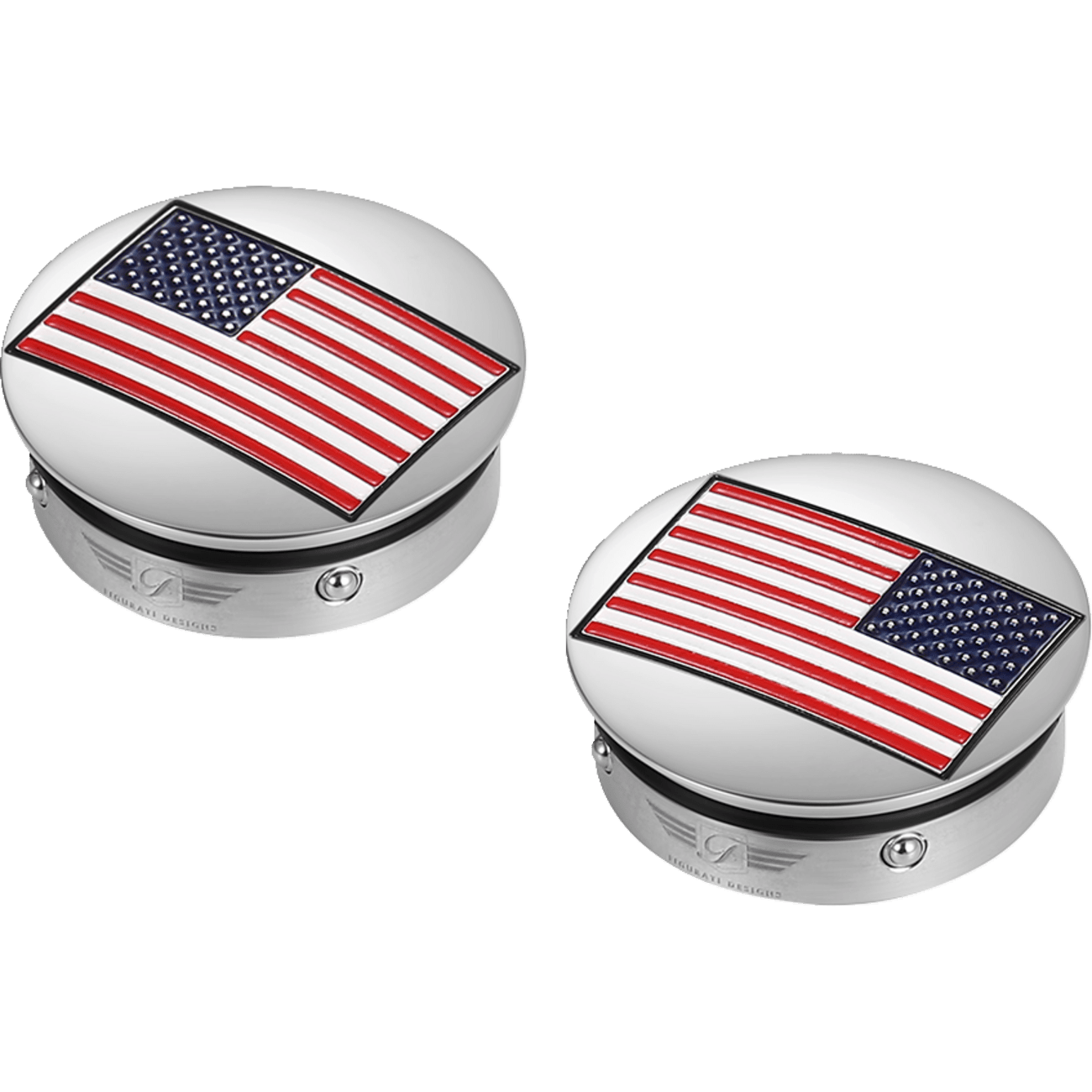 FIGURATI DESIGNS Swing Arm Covers American Flag Reversed FD20AFSS