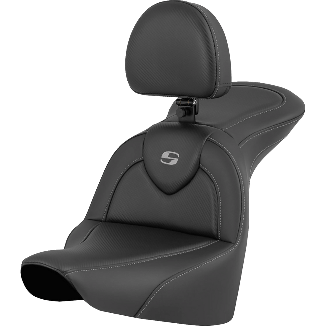 SADDLEMEN RoadSofa™ Seat Carbon Fiber with Driver Backrest FLFB/FXBR '18-'24 81827185BR