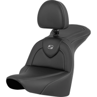 SADDLEMEN RoadSofa™ Seat Carbon Fiber with Driver Backrest FLFB/FXBR '18-'24 81827185BR