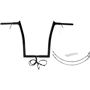 FAT BAGGERS INC. Handlebar Kit Pointed Top 16" Black 902916B