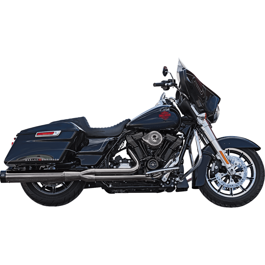 S&S CYCLE 2-into-1 Lava Chrome Sidewinder® Exhaust System 49-State 5501086