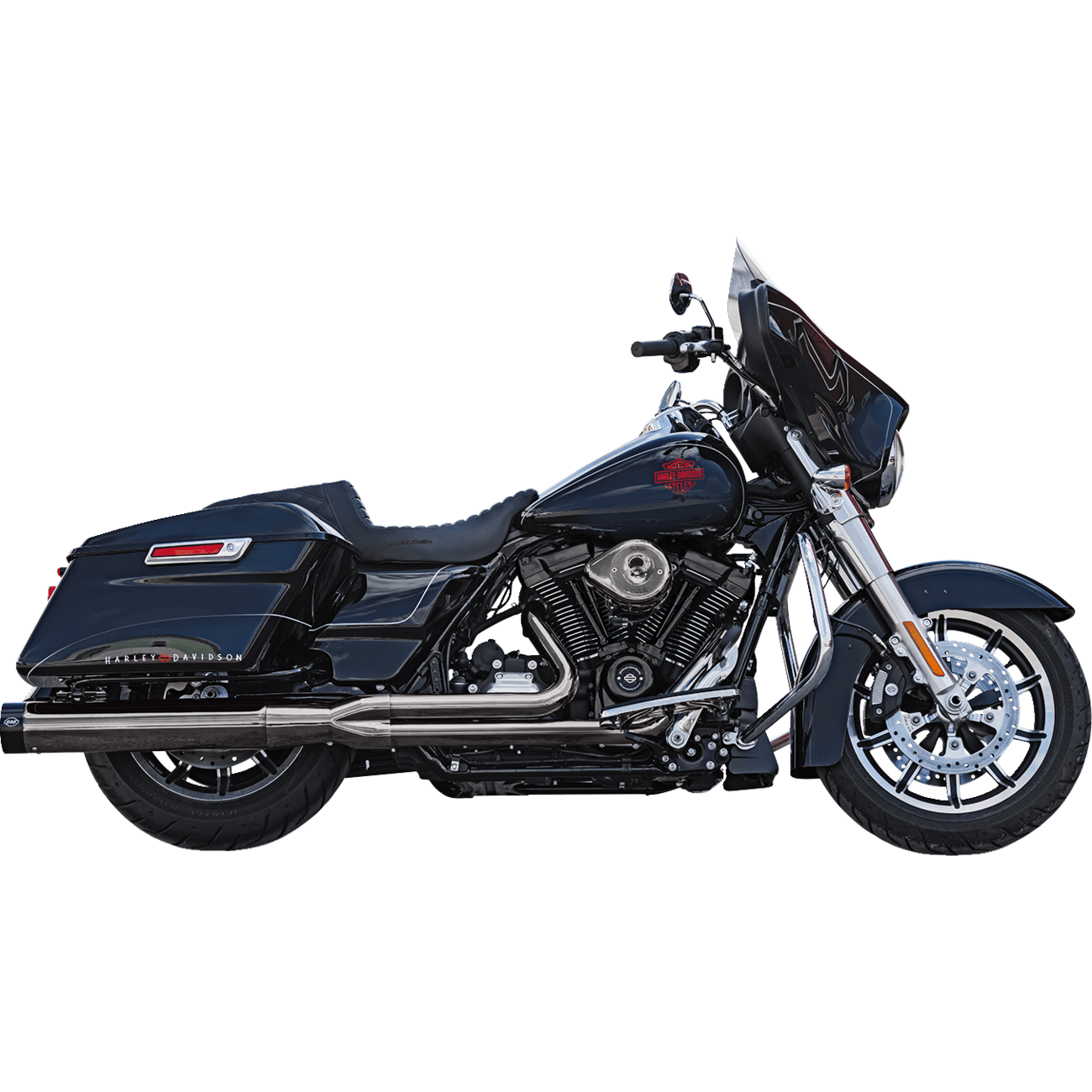 S&S CYCLE 2-into-1 Lava Chrome Sidewinder® Exhaust System 49-State 5501086