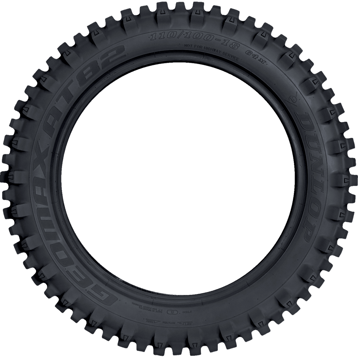 DUNLOP Tire Geomax AT82 Rear 120/90-18 65M 45261505