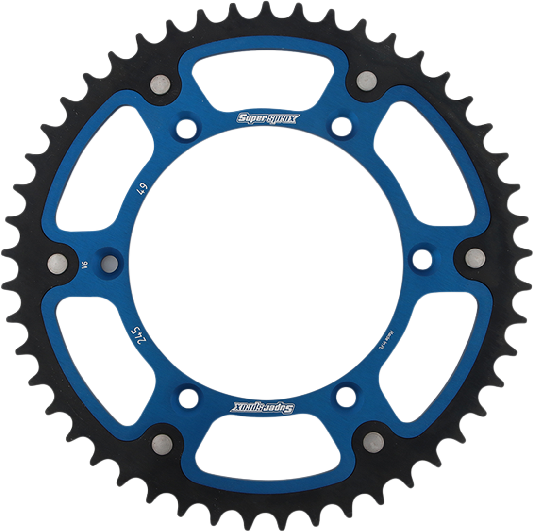 SUPERSPROX Stealth Rear Sprocket 49 Tooth Blue Yamaha RST24549BLU