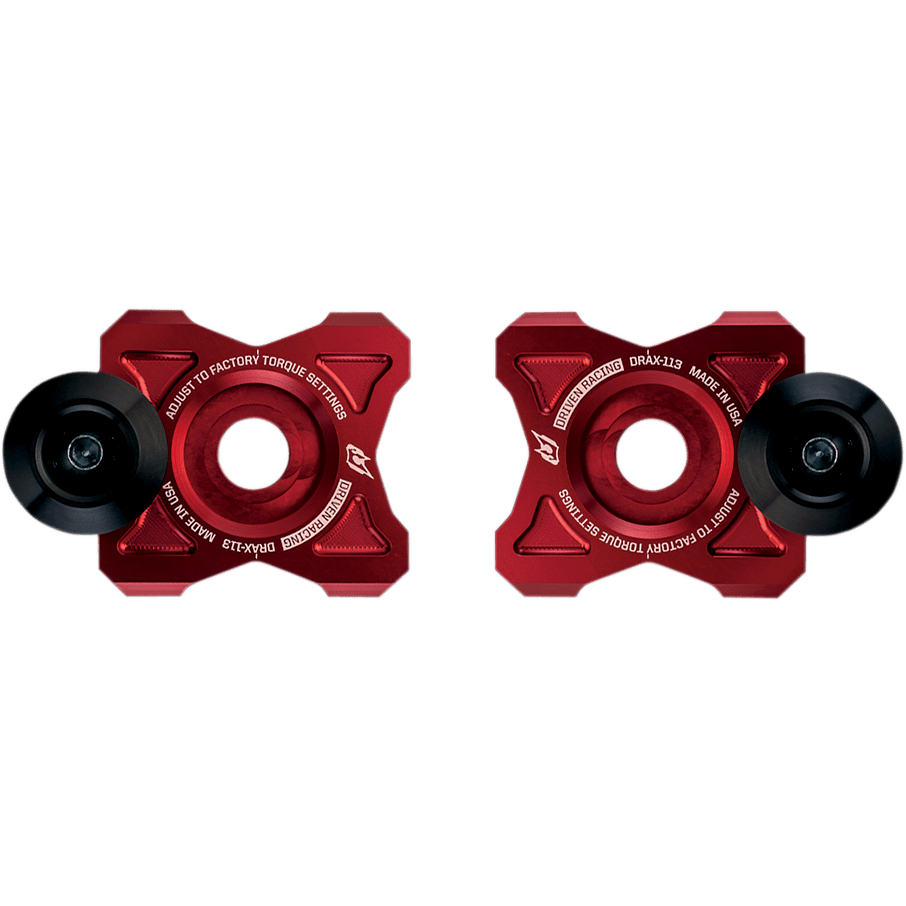 DRIVEN RACING Axle Block Sliders Kawasaki Red DRAX113RD