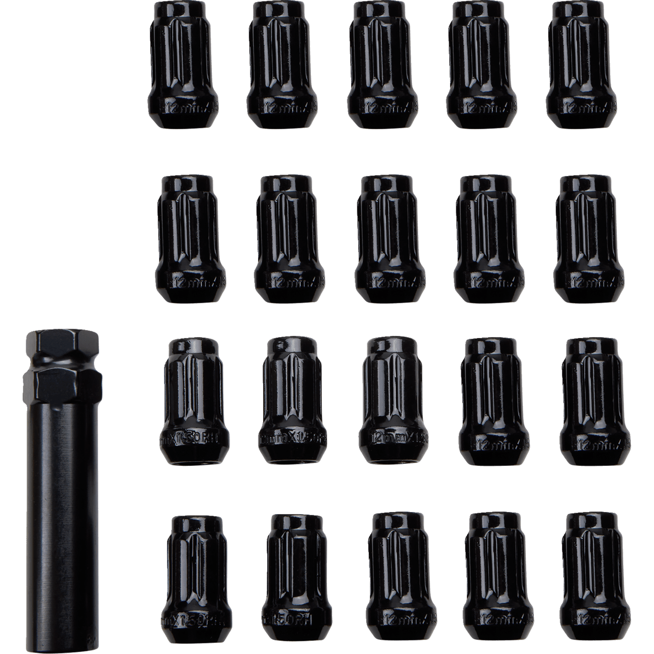 ITP Lug Nut Black 12 mm BLUG22BX