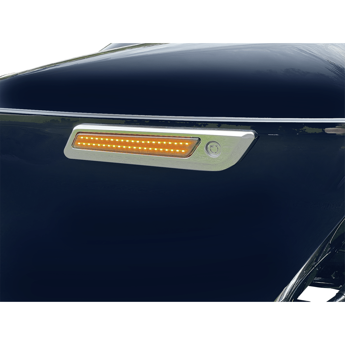 CUSTOM DYNAMICS Latch Light Saddlebag Dual Color Smoke Chrome CDSBLDCSC